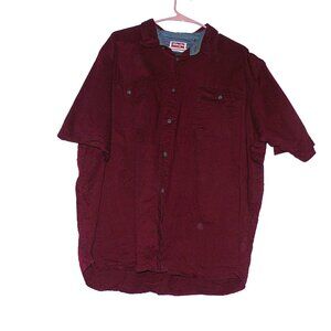 Wrangler Red Button Down Shirt Size 2xl